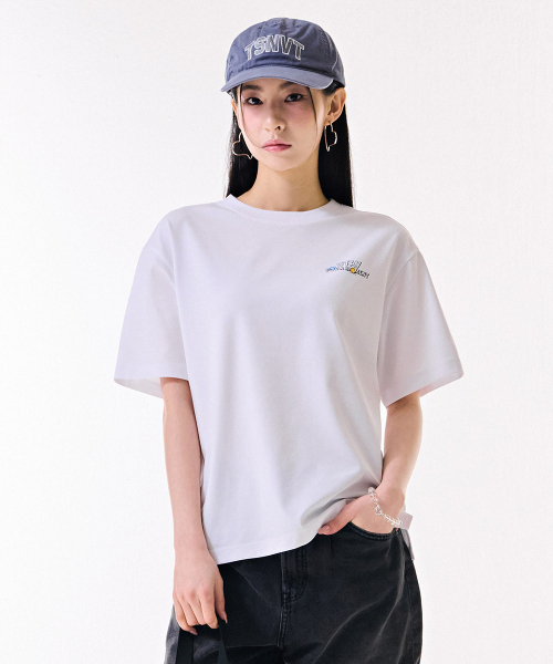 CHASECULT（チェイスカルト）の「共用バックプリントグラフィック半袖Tシャツ-DBRU5826D01（Tシャツ/カットソー・メンズ・ホワイト・90/100/105/95）」の3枚目の写真