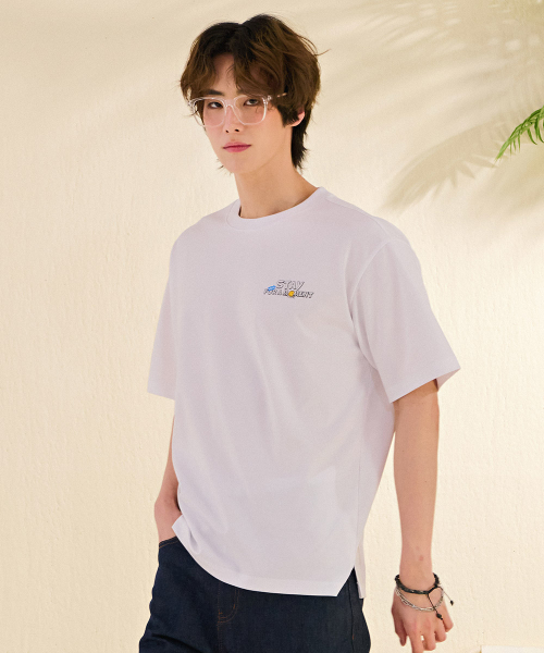 CHASECULT（チェイスカルト）の「共用バックプリントグラフィック半袖Tシャツ-DBRU5826D01（Tシャツ/カットソー・メンズ・ホワイト・90/100/105/95）」の4枚目の写真