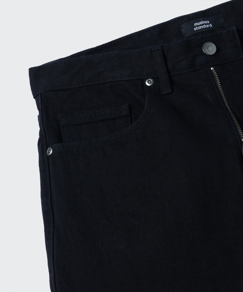 MUSINSA STANDARD（ムシンサスタンダード）の「レギュラーフィットデニムパンツ[ブラック]（デニムパンツ・メンズ・その他・40/31/33/26/27/28/29/38/42/36/34/32/30）」の6枚目の写真