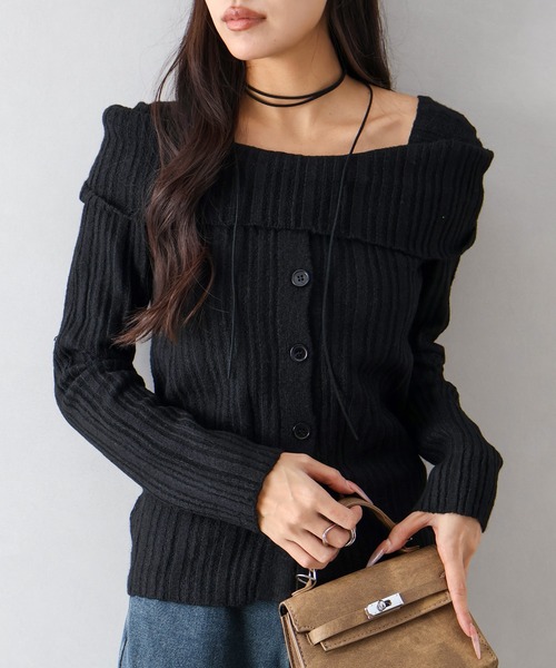 SpRay（スプレイ）の「オフタートルニット（ニット/セーター・レディース・チャコールグレー/ブラック/ライトグレー/ボルドー/ブラウン・FREE）」の13枚目の写真