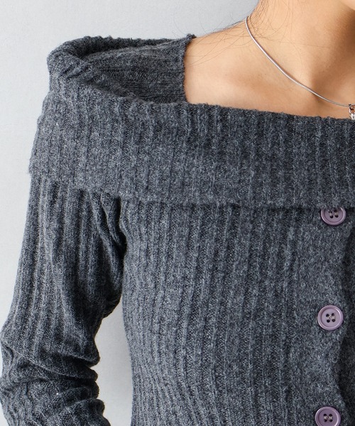 SpRay（スプレイ）の「オフタートルニット（ニット/セーター・レディース・チャコールグレー/ブラック/ライトグレー/ボルドー/ブラウン・FREE）」の18枚目の写真