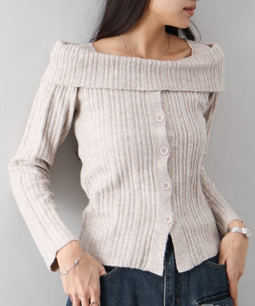 SpRay（スプレイ）の「オフタートルニット（ニット/セーター・レディース・チャコールグレー/ブラック/ライトグレー/ボルドー/ブラウン・FREE）」の20枚目の写真