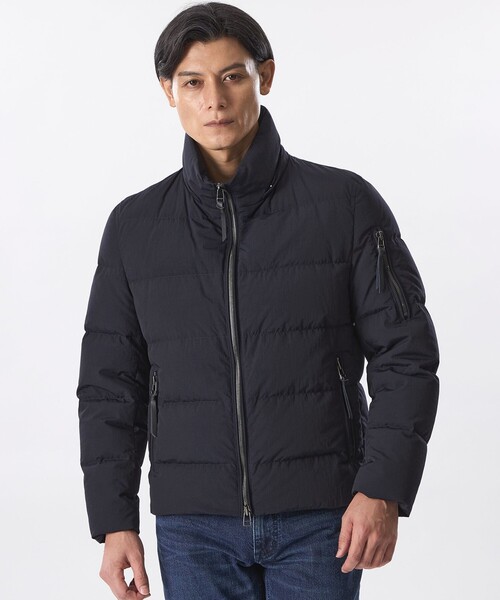 EPOCA UOMO（エポカウォモ）の「タスランナイロンダウンブルゾン（ダウンジャケット/コート・メンズ・ネイビー/ブラック・46/48）」の3枚目の写真