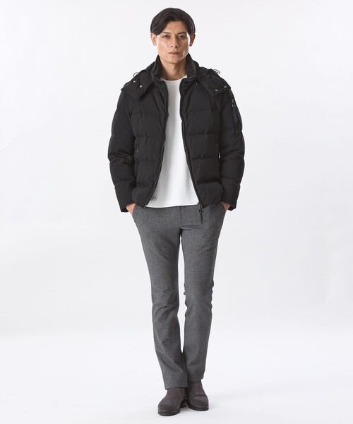 EPOCA UOMO（エポカウォモ）の「タスランナイロンダウンブルゾン（ダウンジャケット/コート・メンズ・ネイビー/ブラック・46/48）」の8枚目の写真