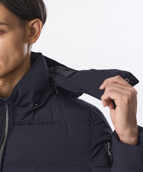 EPOCA UOMO（エポカウォモ）の「タスランナイロンダウンブルゾン（ダウンジャケット/コート・メンズ・ネイビー/ブラック・46/48）」の15枚目の写真