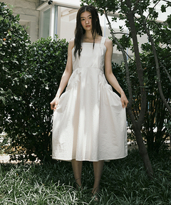 セール】ジャガードギャザーワンピース（ワンピース）｜anuans（ア