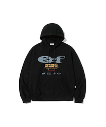 パターン ESCF ロゴコラージュプリントフードパーカー [20色]