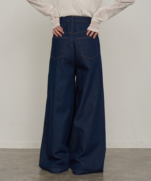 NOGLE（ノグル）の「【NOGLE/ノグル】センターシームデニム（デニムパンツ・レディース・ブラック/ブルー・S/M）」の17枚目の写真