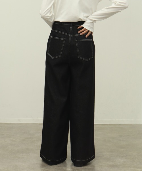 NOGLE（ノグル）の「【NOGLE/ノグル】センターシームデニム（デニムパンツ・レディース・ブラック/ブルー・S/M）」の22枚目の写真