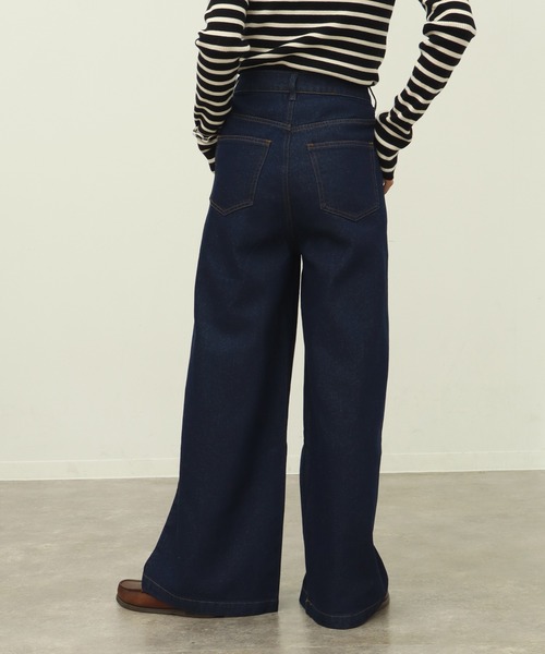 NOGLE（ノグル）の「【NOGLE/ノグル】センターシームデニム（デニムパンツ・レディース・ブラック/ブルー・S/M）」の6枚目の写真