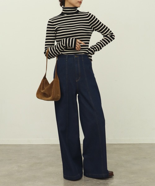 NOGLE（ノグル）の「【NOGLE/ノグル】センターシームデニム（デニムパンツ・レディース・ブラック/ブルー・S/M）」の20枚目の写真