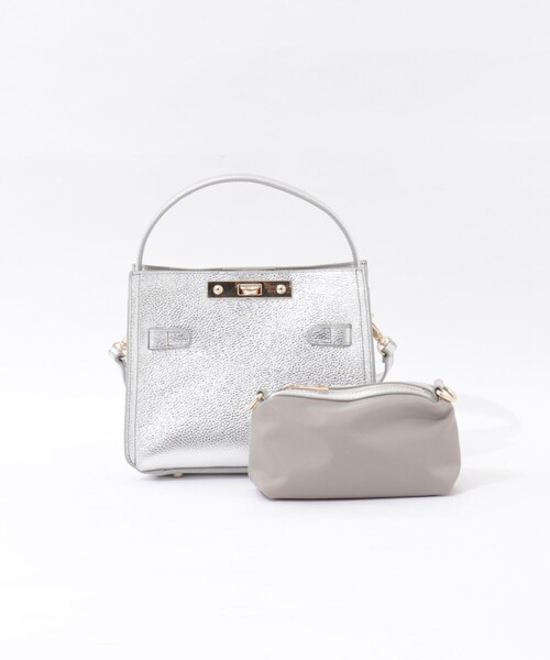 NOLLEY’S（ノーリーズ）の「HINERI Sバッグ（ショルダーバッグ・レディース・シルバー・FREE）」の5枚目の写真