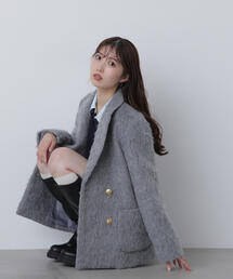 FREE'S MART | ◆〈ＭＦＭ〉シャギーダブルジャケット(チェスターコート)