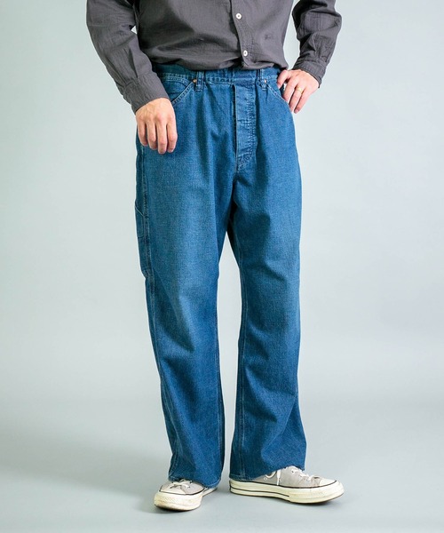 OMNIGOD mens / オムニゴッド] 8ozデニム ルーズイージーペインター