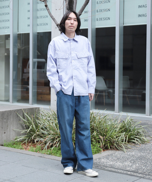 OMNIGOD（オムニゴッド）の「[OMNIGOD mens / オムニゴッド] 8ozデニム ルーズイージーペインターパンツ（デニムパンツ・メンズ・インディゴブルー・3/2）」の10枚目の写真