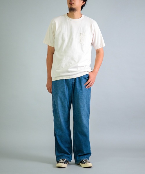 あまりんページ OMNIGOD mens / オムニゴッド] 8ozデニム ルーズイージーペインター