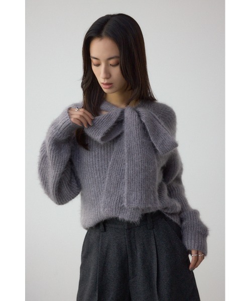 セール】ボウタイデザインニットトップス（ニット/セーター）｜AZUL BY