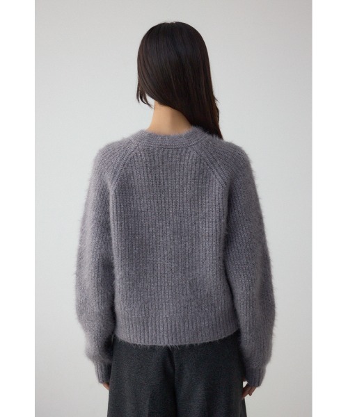 AZUL by moussy(アズールバイマウジー)の「ボウタイデザインニットトップス(ニット/セーター・レディース・グレー/アイボリー/ブラック・FREE)」の7枚目の写真