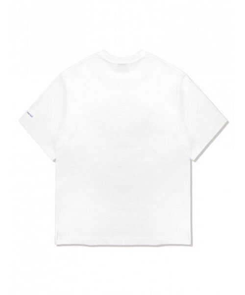 FABULOUS ARCHIVE（ファビュラスアーカイブ）の「ウィメンズ リリス リラックス クロップTシャツ ホワイトパープル(FCC2TS385W)（Tシャツ/カットソー・レディース・ホワイト・SMALL/MEDIUM）」の4枚目の写真