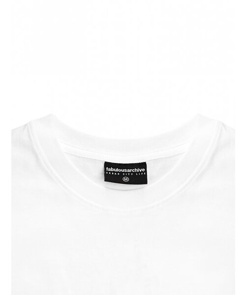 FABULOUS ARCHIVE（ファビュラスアーカイブ）の「ウィメンズ リリス リラックス クロップTシャツ ホワイトパープル(FCC2TS385W)（Tシャツ/カットソー・レディース・ホワイト・SMALL/MEDIUM）」の5枚目の写真