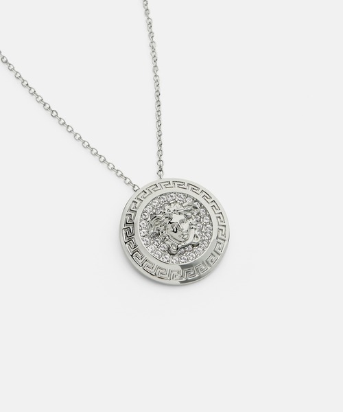 VERSACE（ヴェルサーチ）の「ラ メドゥーサ クリスタル ネックレス（ネックレス・レディース・シルバー・ONE SIZE）」の2枚目の写真