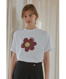 ANC FLOWER PIECE T-SHIRT_WHITE