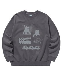 着るだけでヒップスター スウェットシャツ [チャコール]
