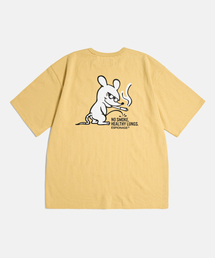 ESPIONAGE（エスピオナジ）の「Smoking Rat(Peeing) Heavyweight Tee Vintage Yellow（Tシャツ/カットソー）」