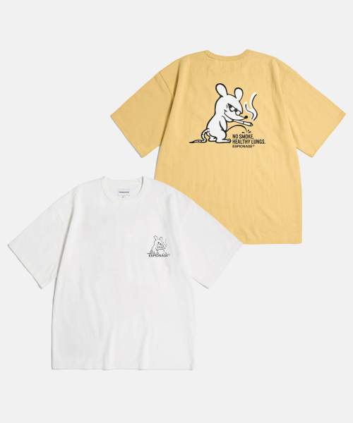 ESPIONAGE(エスピオナジ)の「Smoking Rat(Peeing) Heavyweight Tee Vintage Yellow(Tシャツ/カットソー・レディース・その他・MEDIUM/LARGE/X-LARGE)」の3枚目の写真