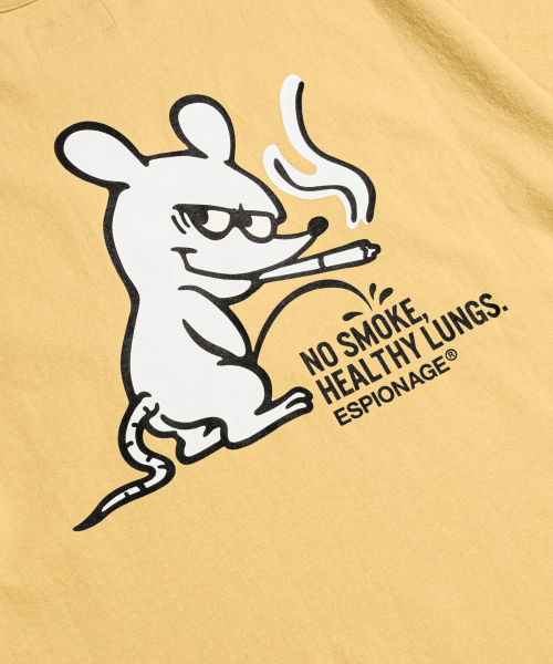 ESPIONAGE(エスピオナジ)の「Smoking Rat(Peeing) Heavyweight Tee Vintage Yellow(Tシャツ/カットソー・レディース・その他・MEDIUM/LARGE/X-LARGE)」の6枚目の写真