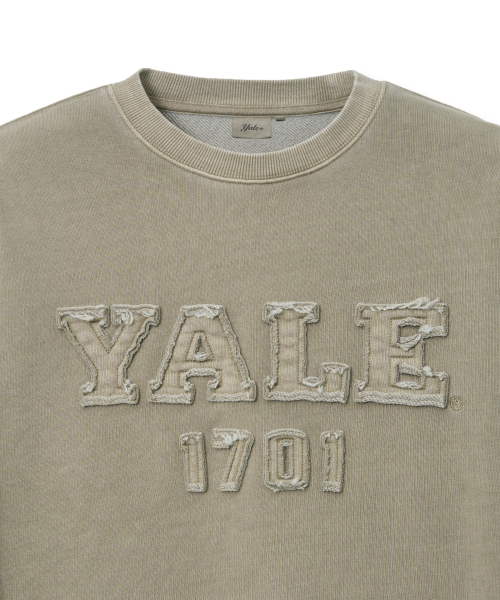 YALE(イェール)の「ウィメンズピグメントアプリケクロップスウェットシャツ_ベージュ(スウェット・レディース・その他・SMALL/MEDIUM)」の4枚目の写真