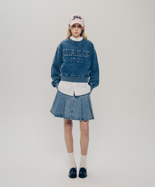 YALE(イェール)の「ウィメンズピグメントアプリケクロップスウェットシャツ_ベージュ(スウェット・レディース・その他・SMALL/MEDIUM)」の11枚目の写真