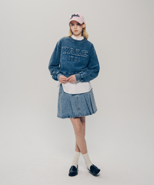 YALE(イェール)の「ウィメンズピグメントアプリケクロップスウェットシャツ_ベージュ(スウェット・レディース・その他・SMALL/MEDIUM)」の14枚目の写真