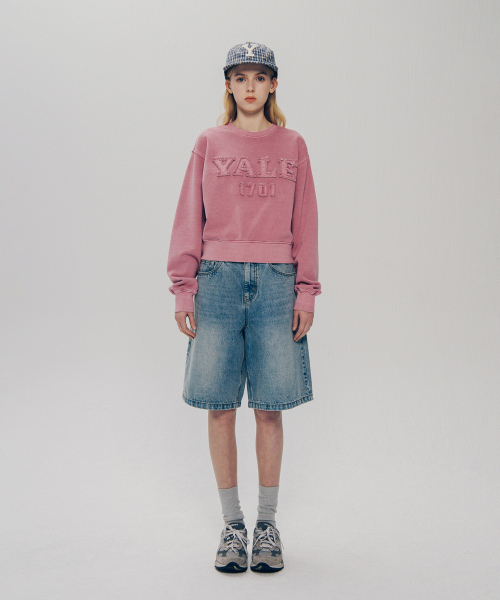YALE(イェール)の「ウィメンズピグメントアプリケクロップスウェットシャツ_ベージュ(スウェット・レディース・その他・SMALL/MEDIUM)」の15枚目の写真