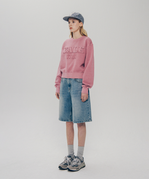 YALE(イェール)の「ウィメンズピグメントアプリケクロップスウェットシャツ_ベージュ(スウェット・レディース・その他・SMALL/MEDIUM)」の16枚目の写真
