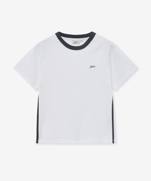 YALE(イェール)の「スネルロゴテーピングTシャツ_ホワイト(Tシャツ/カットソー・レディース・その他・MEDIUM/SMALL)」の1枚目の写真