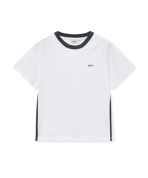 YALE(イェール)の「スネルロゴテーピングTシャツ_ホワイト(Tシャツ/カットソー・レディース・その他・MEDIUM/SMALL)」の2枚目の写真
