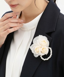 Honeys（ハニーズ）の「３連花コサージュ（ブローチ/コサージュ）」