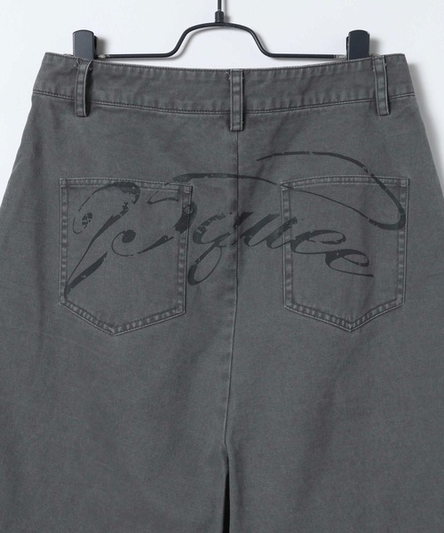 JEANASIS（ジーナシス）の「【25quee】ロゴプリントチノジョーツ/629965（チノパンツ・レディース・ブラック/ベージュ・FREE）」の7枚目の写真