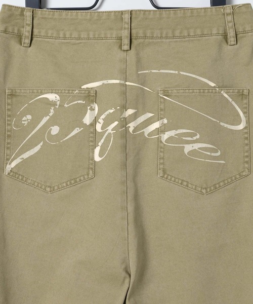 JEANASIS（ジーナシス）の「【25quee】ロゴプリントチノジョーツ/629965（チノパンツ・レディース・ブラック/ベージュ・FREE）」の11枚目の写真