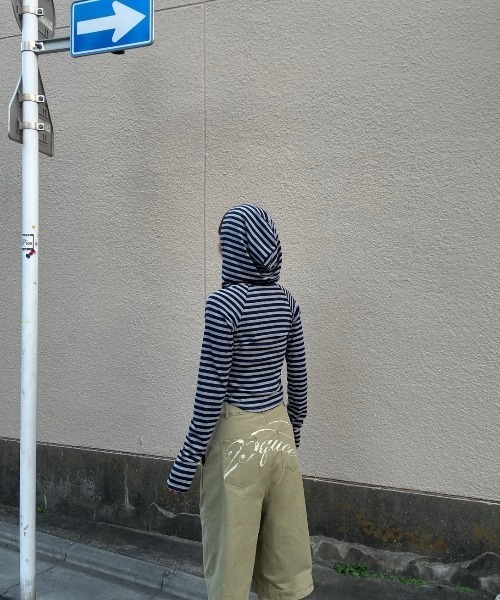 JEANASIS（ジーナシス）の「【25quee】ロゴプリントチノジョーツ/629965（チノパンツ・レディース・ブラック/ベージュ・FREE）」の15枚目の写真