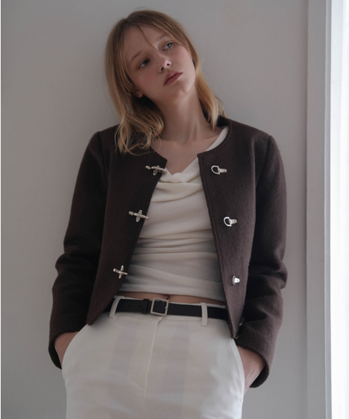 DEHEVE（デヘヴェ）の「Drape Neck Long Sleeve [Ivory]（Tシャツ/カットソー・レディース・アイボリー・FREE）」の13枚目の写真