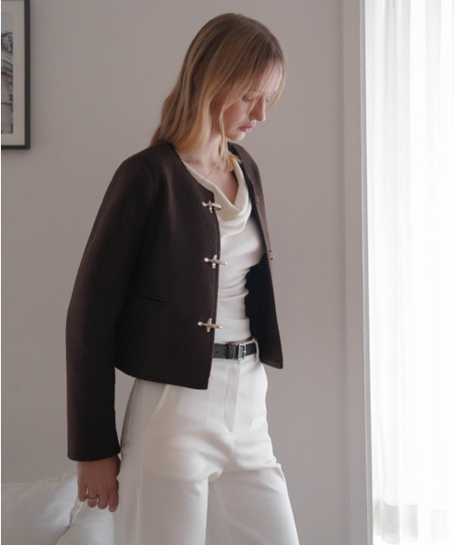 DEHEVE（デヘヴェ）の「Drape Neck Long Sleeve [Ivory]（Tシャツ/カットソー・レディース・アイボリー・FREE）」の14枚目の写真