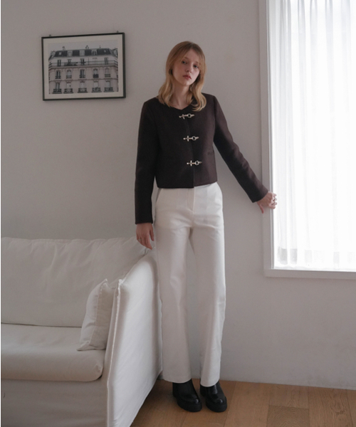 DEHEVE（デヘヴェ）の「Drape Neck Long Sleeve [Ivory]（Tシャツ/カットソー・レディース・アイボリー・FREE）」の19枚目の写真