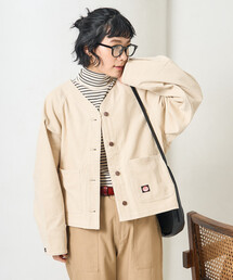 ＜セットアップ対応＞RED KAP × FREAK'S STORE/レッドキャップ 別注 コーデュロイ ノーカラーVネックジャケット