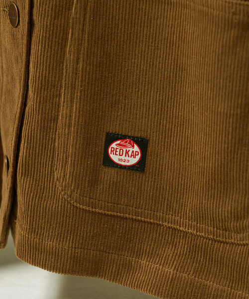 FREAK'S STORE(フリークスストア)の「<セットアップ対応>RED KAP × FREAK'S STORE/レッドキャップ 別注 コーデュロイ ノーカラーVネックジャケット(その他アウター・レディース・ナチュラル/チャコール/ブラウン/キャメル・フリ-)」の21枚目の写真