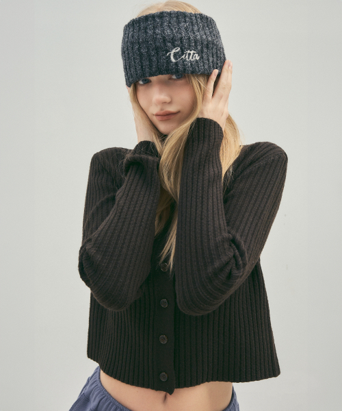 CITTA(シータ)の「Essential Soft High Neck Knit Cardigan_CTK242(Cocoa)(カーディガン/ボレロ・レディース・ダークブラウン・FREE)」の3枚目の写真