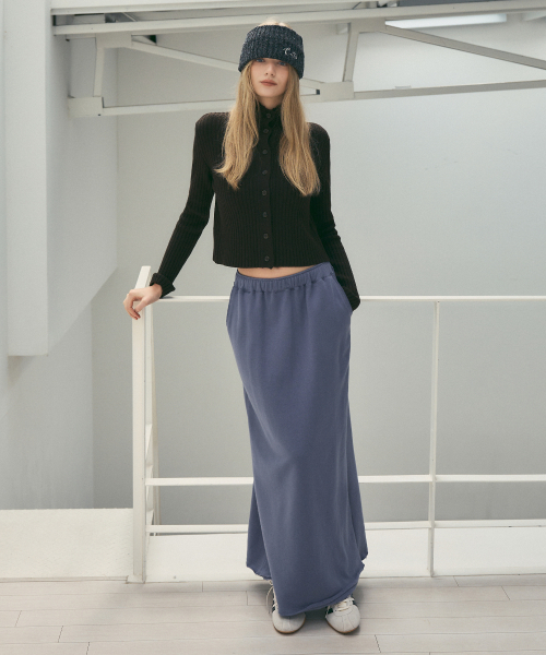 CITTA(シータ)の「Essential Soft High Neck Knit Cardigan_CTK242(Cocoa)(カーディガン/ボレロ・レディース・ダークブラウン・FREE)」の4枚目の写真