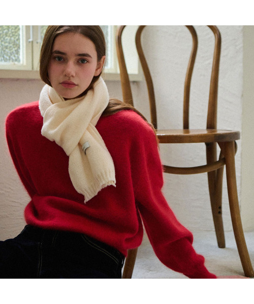 SLOWLOLLI（スローローリ）の「Cloud angora knit_3 Colors（ニット/セーター・レディース・レッド/ブルー・FREE）」の3枚目の写真