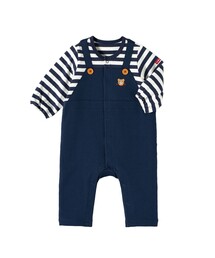 HOT BISCUITS（ホットビスケッツ）の「オーバーオール重ね着風 カバーオール（ロンパース）」